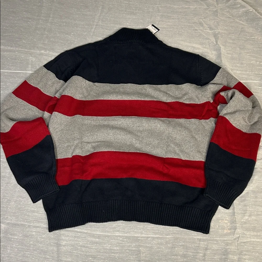 U.S Polo Striped Sweater - Red, Gray, and Blue NWT - Picture 3 of 3